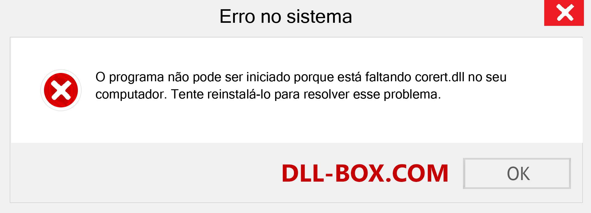 Arquivo corert.dll ausente ?. Download para Windows 7, 8, 10 - Correção de erro ausente corert dll no Windows, fotos, imagens